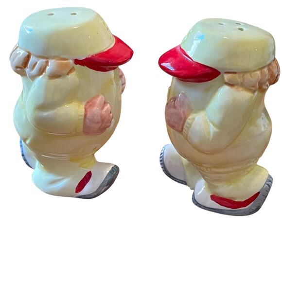 Vintage Made in Japan Baseball Player Duo Salt & Pepper Set - Picture 11 of 11